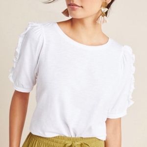 Anthropologie Clemence Ruffled Top - by Maeve
